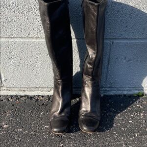 Cole Haan Black Leather Boots